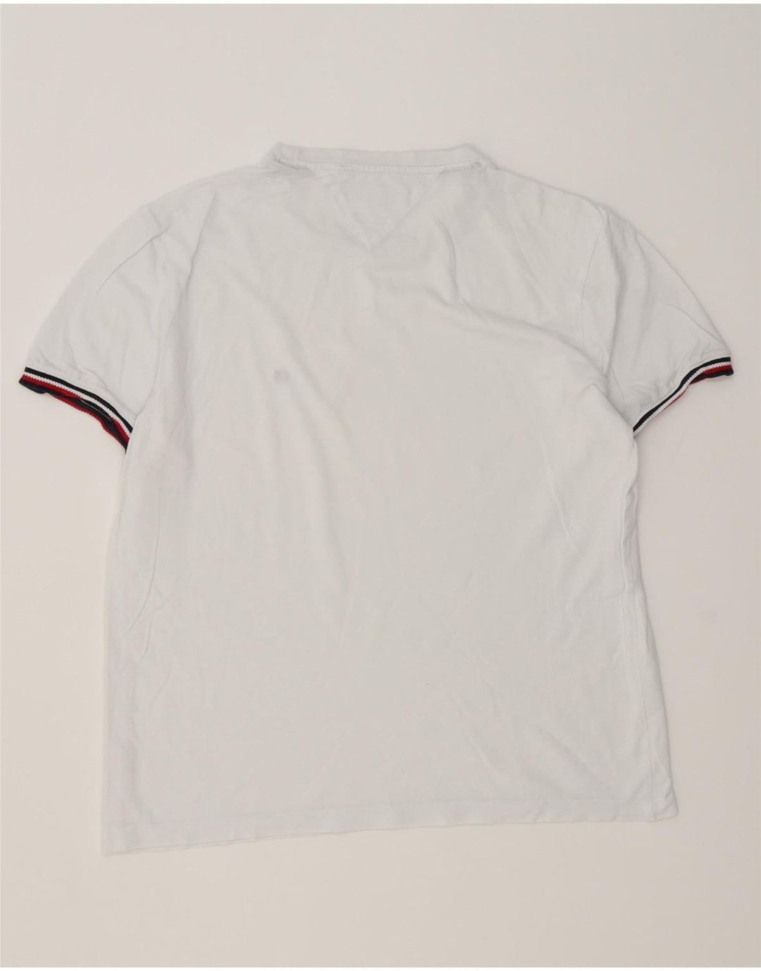 Męska koszulka T-shirt o regularnym kroju Tommy Hilfiger w średnie białe paski