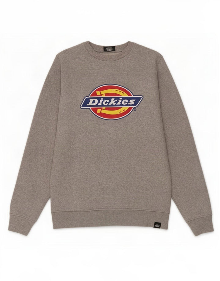 Męska bluza z grafiką Dickies, średnio szara, nakrapiana bawełna