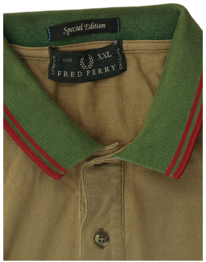 Chłopięca koszulka polo FRED PERRY, 15-16 lat, 2XL, khaki