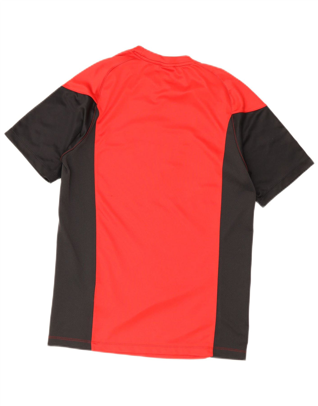 Męski T-shirt z grafiką Nike Dri Fit, mały, czerwony, poliestrowy blok kolorów