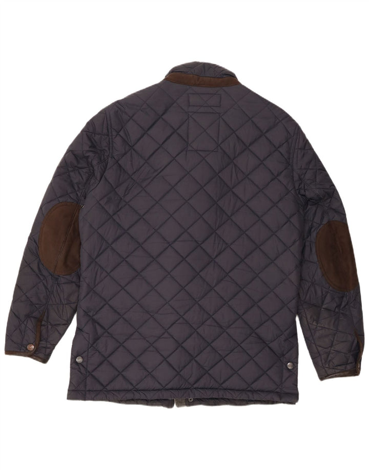 Crew Clothing Męska pikowana kurtka UK 40, duża, granatowa, nylonowa