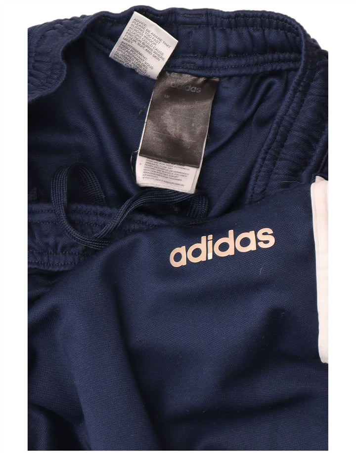 Męskie spodnie dresowe Adidas Climalite XS, granatowe, poliestrowe