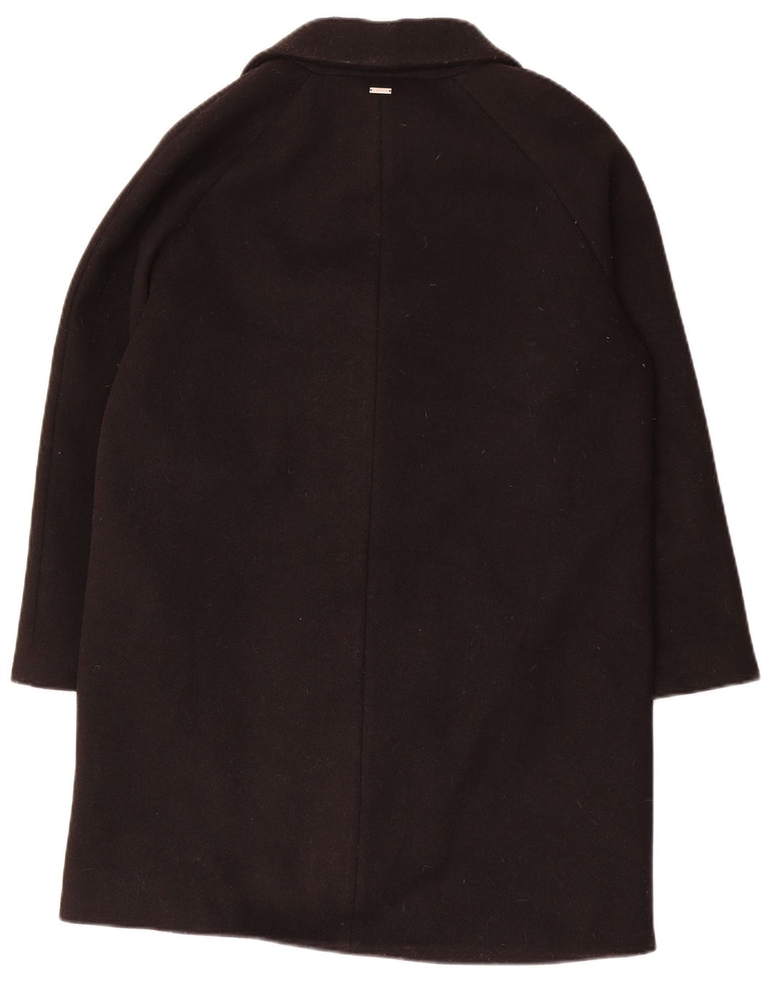 Guess Damski płaszcz oversize z podwójnymi piersiami UK 10, mały, czarny poliester