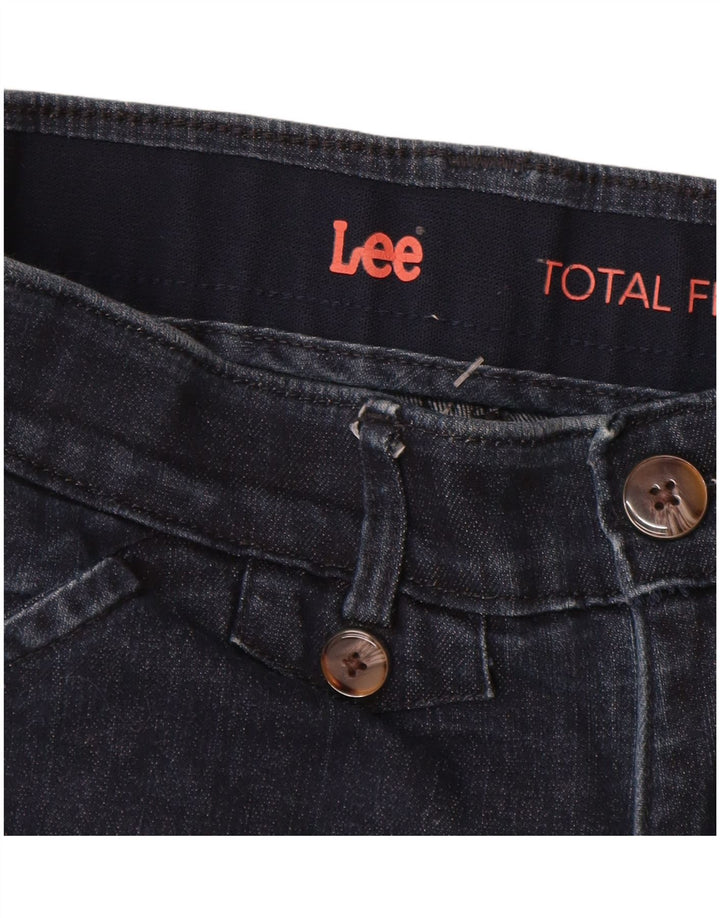 Damskie spodenki jeansowe LEE US 8 Medium W28 Granatowa bawełna
