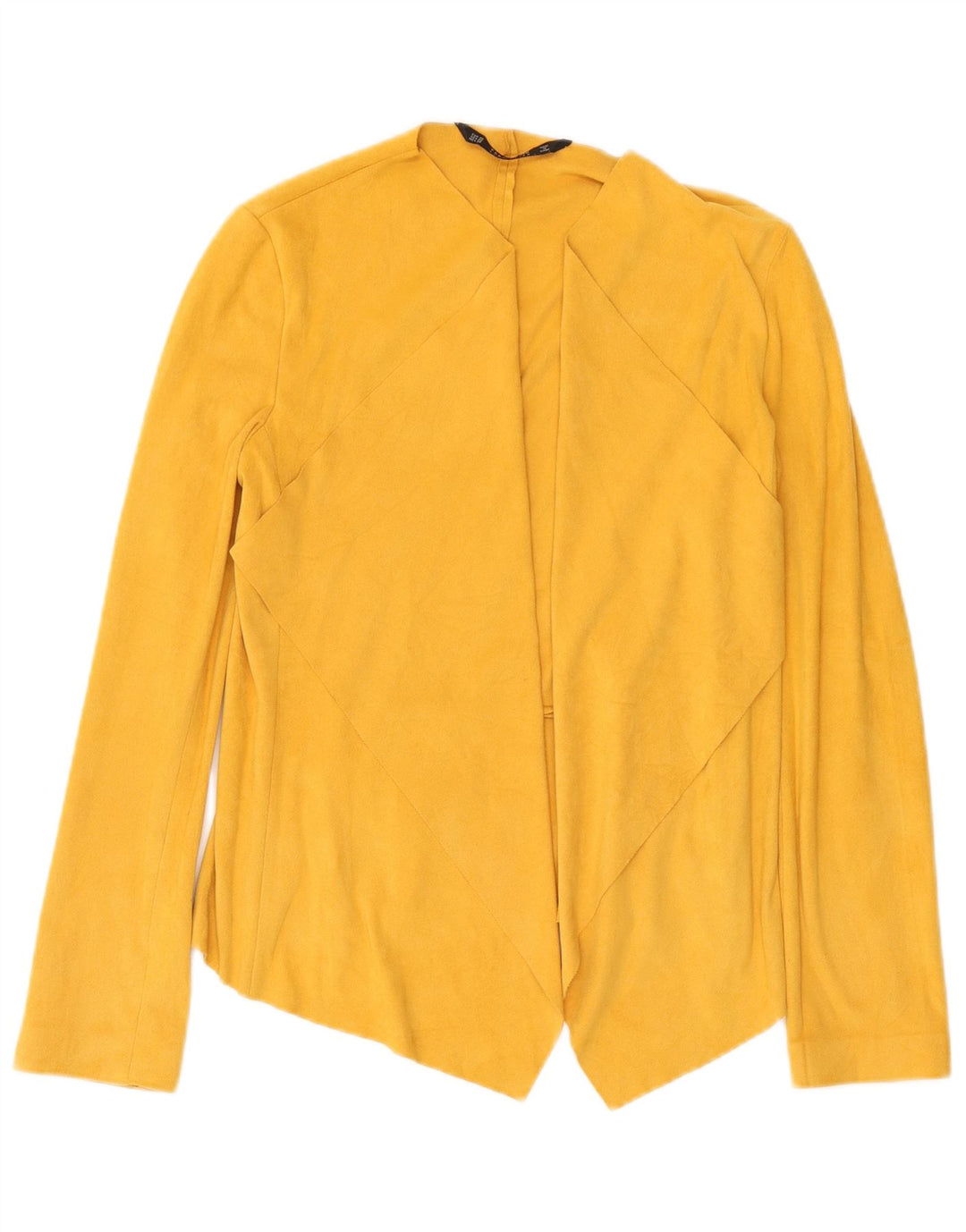 Damska, oversize'owa, otwarta marynarka Zara UK 6 XS, żółty poliester