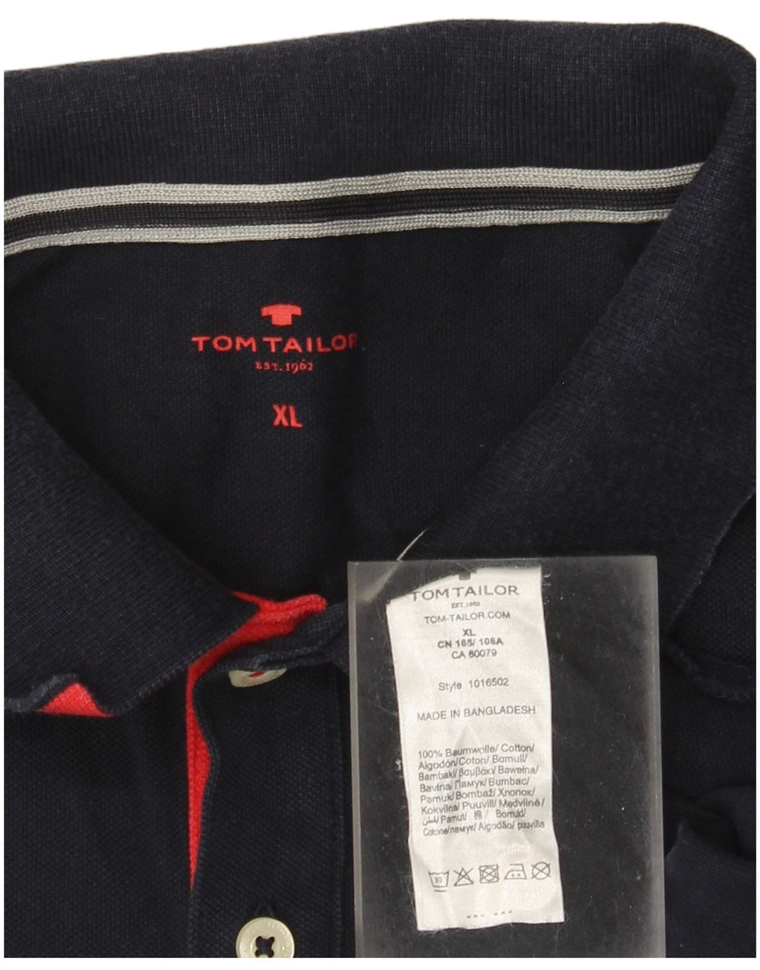 Męska koszulka polo Tom Tailor XL, granatowa, bawełniana