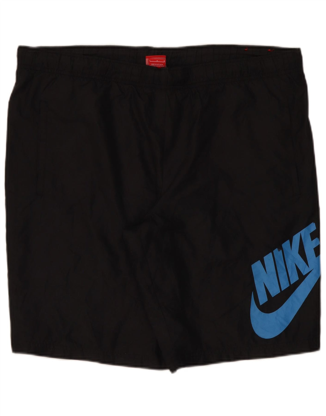 Męskie spodenki sportowe Nike z grafiką, duże, czarne, poliestrowe