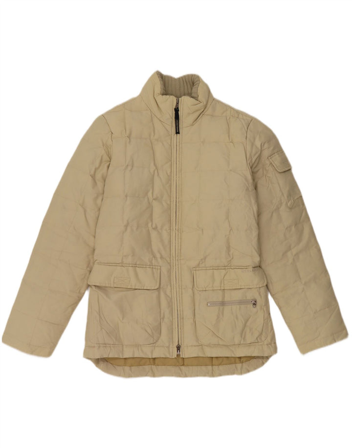 Damska ocieplana kurtka Woolrich UK 14, duża, beżowa