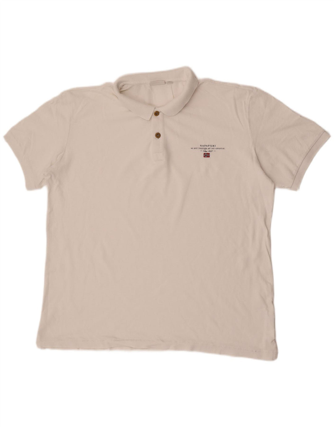 Męska koszulka polo Napapijri 2XL biała