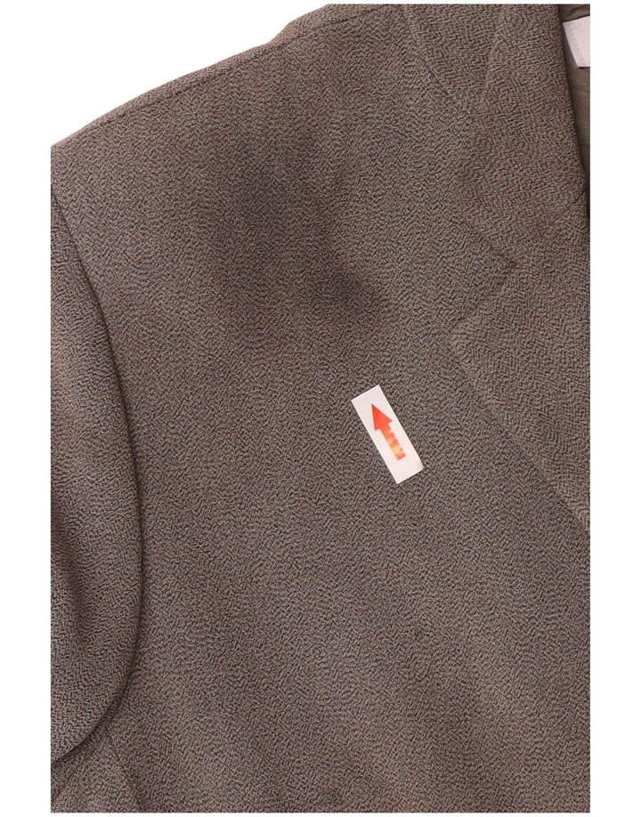 Damska marynarka zapinana na 2 guziki Marella UK 16, duża, szara wiskoza