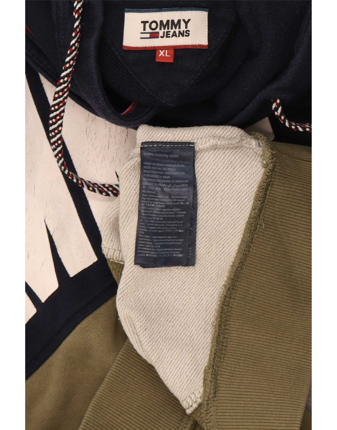 Męska bluza z grafiką Tommy Hilfiger XL, wielokolorowa, z blokami kolorów