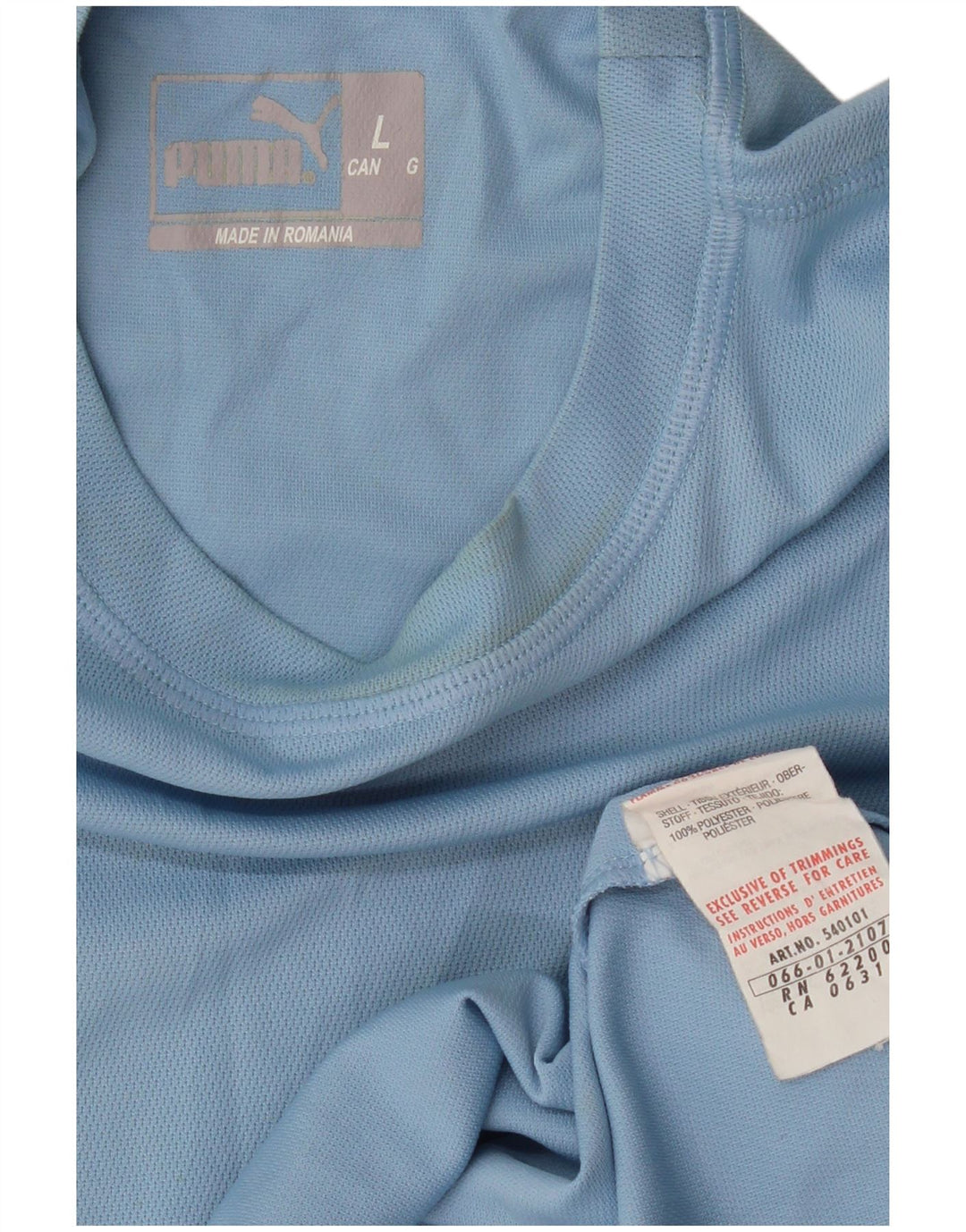 Męski T-shirt PUMA Top, duży, niebieski, poliester