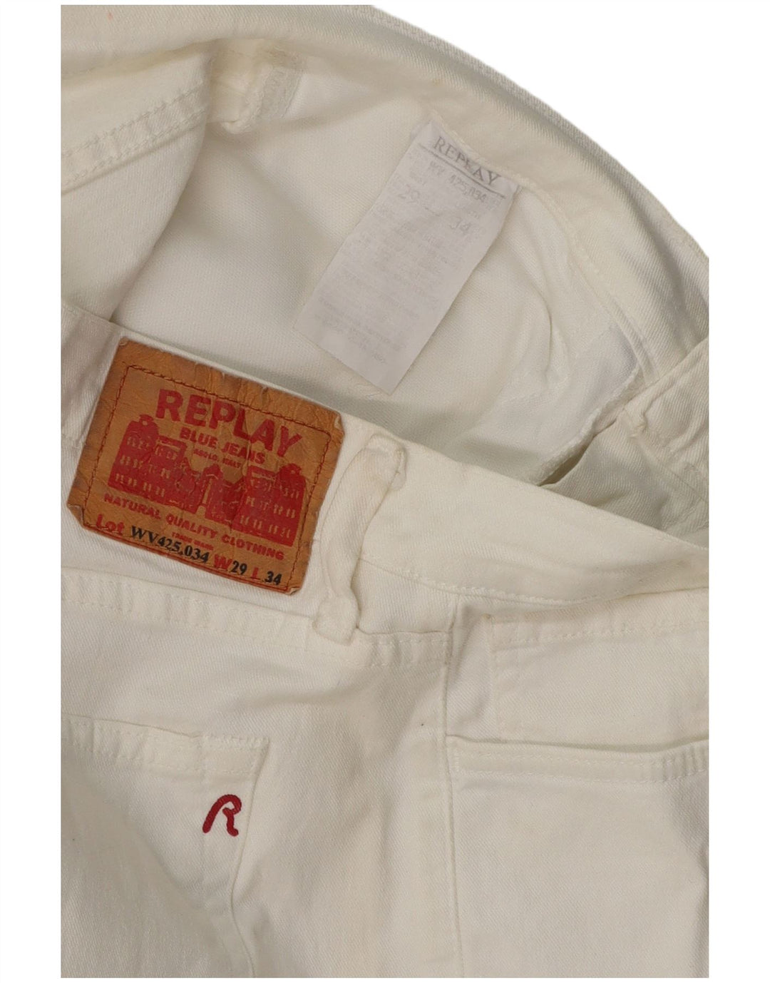 Jeansy damskie REPLAY Bootcut W29 L30 Białe