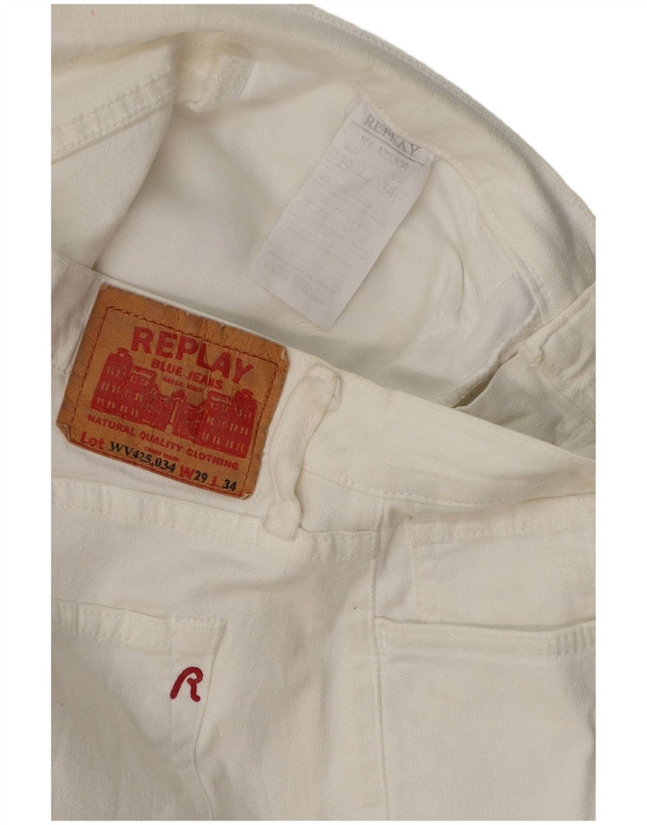 Jeansy damskie REPLAY Bootcut W29 L30 Białe