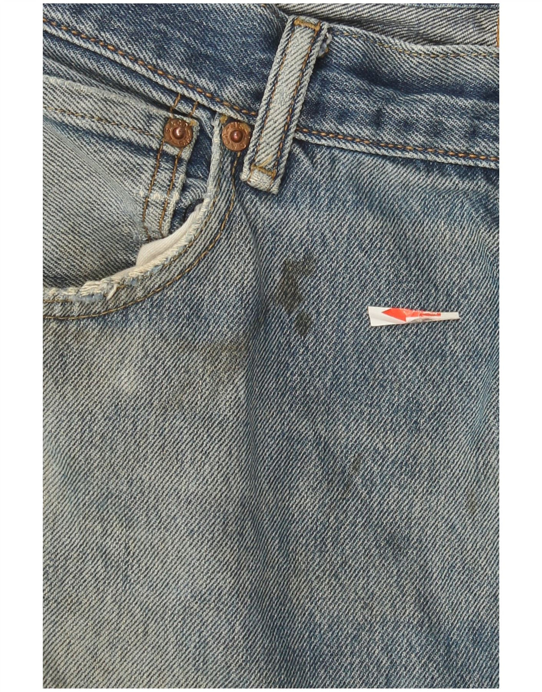 Męskie dżinsy Levi's 501 Straight W36 L29 Niebieskie bawełniane