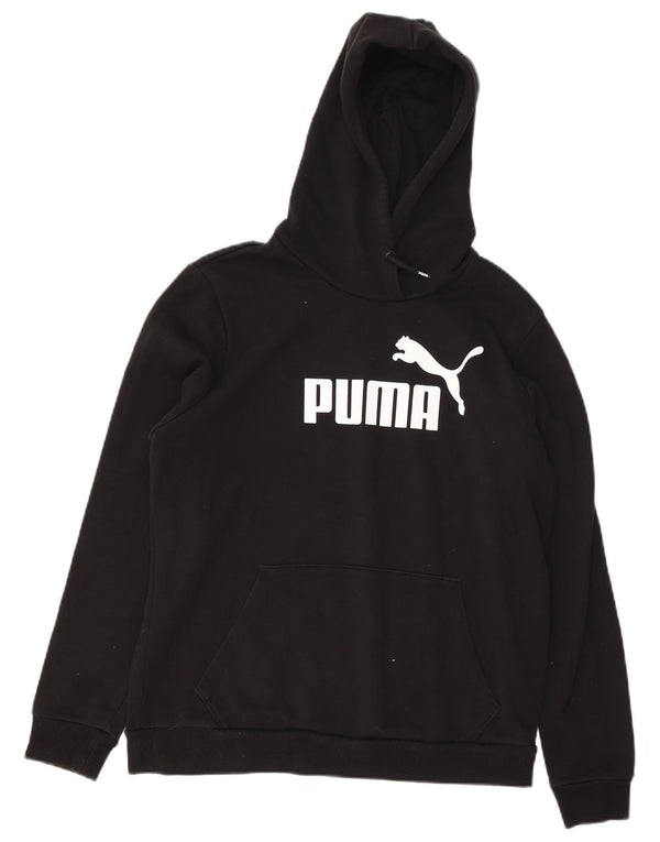 Damski sweter z kapturem i grafiką PUMA UK 16, duży, czarny, bawełniany