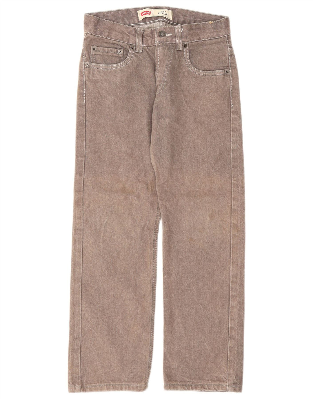 Damskie jeansy Levi's 505 Regular Straight W25 L25 Szara bawełna