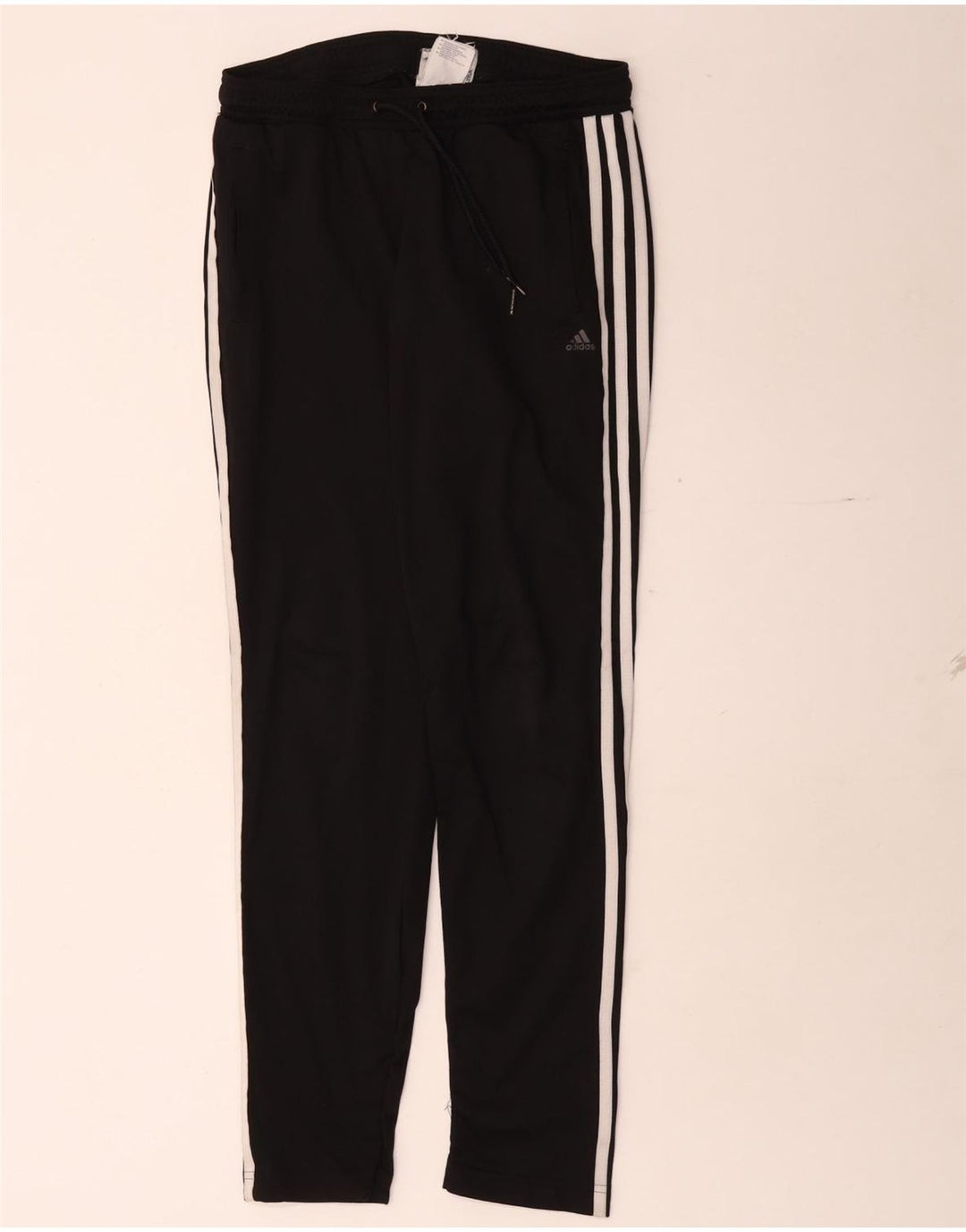 Damskie spodnie dresowe Adidas Climalite UK 8/10, małe, czarne, poliestrowe