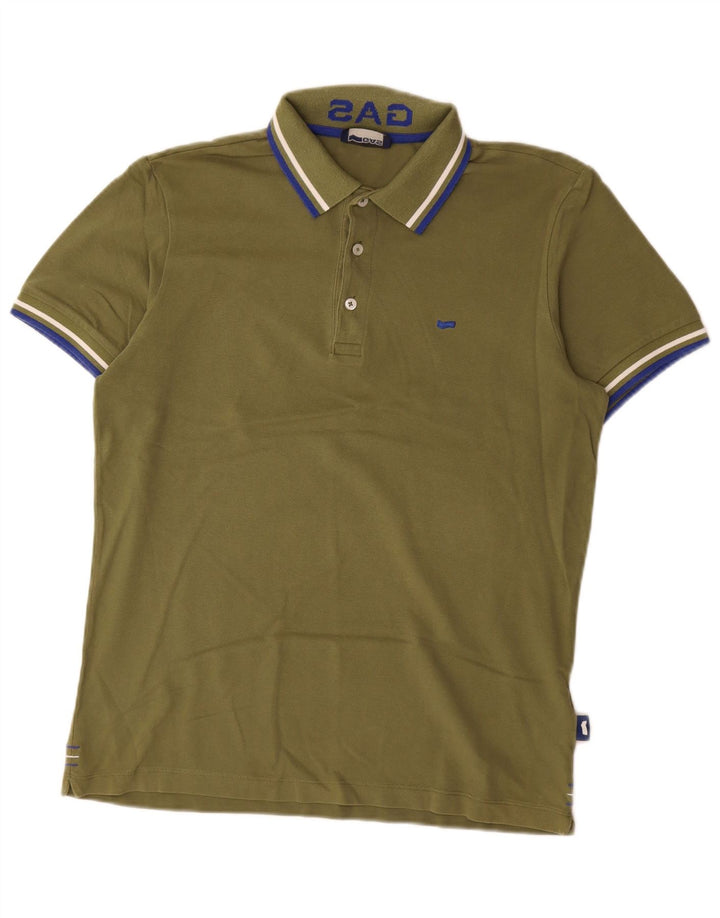 Męska koszulka polo Gas, duża, bawełniana w kolorze khaki