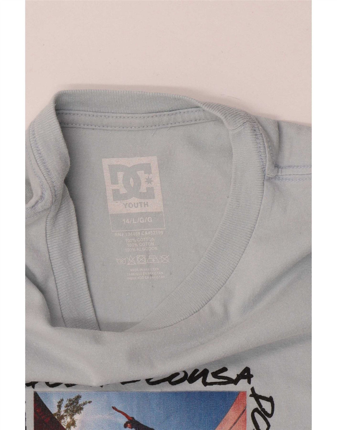 Chłopięcy T-shirt z grafiką DC na 13-14 lat, duży, szary, bawełniany