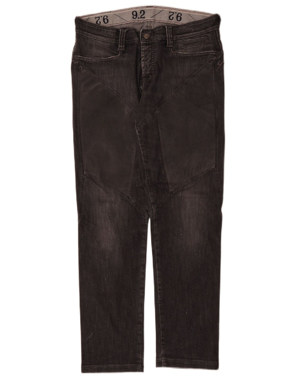 9.2 by Carlo Chionna Womens Straight Jeans W33 L30 Grey Cotton
