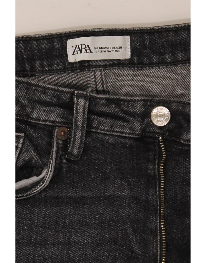Damskie proste dżinsy Zara EU 40 Medium W30 L26 Szare