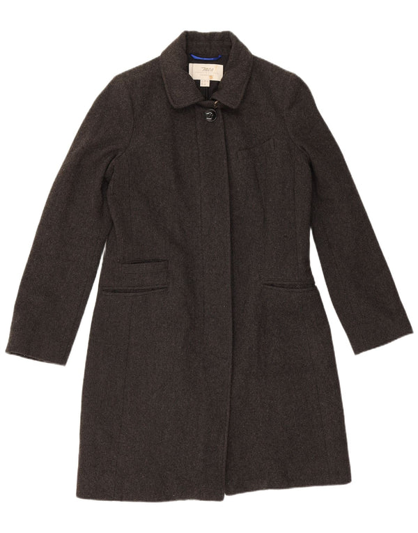 MARLBORO CLASSICS Womens Overcoat UK 12 Medium Grey Wool