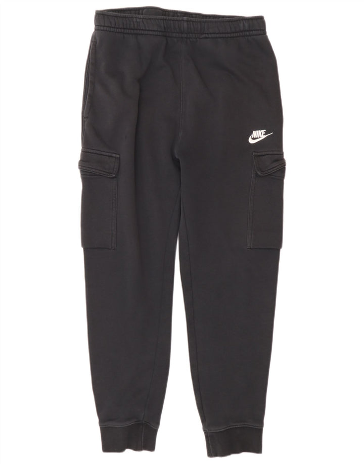 Męskie spodnie dresowe Nike Cargo, małe, czarne, bawełniane