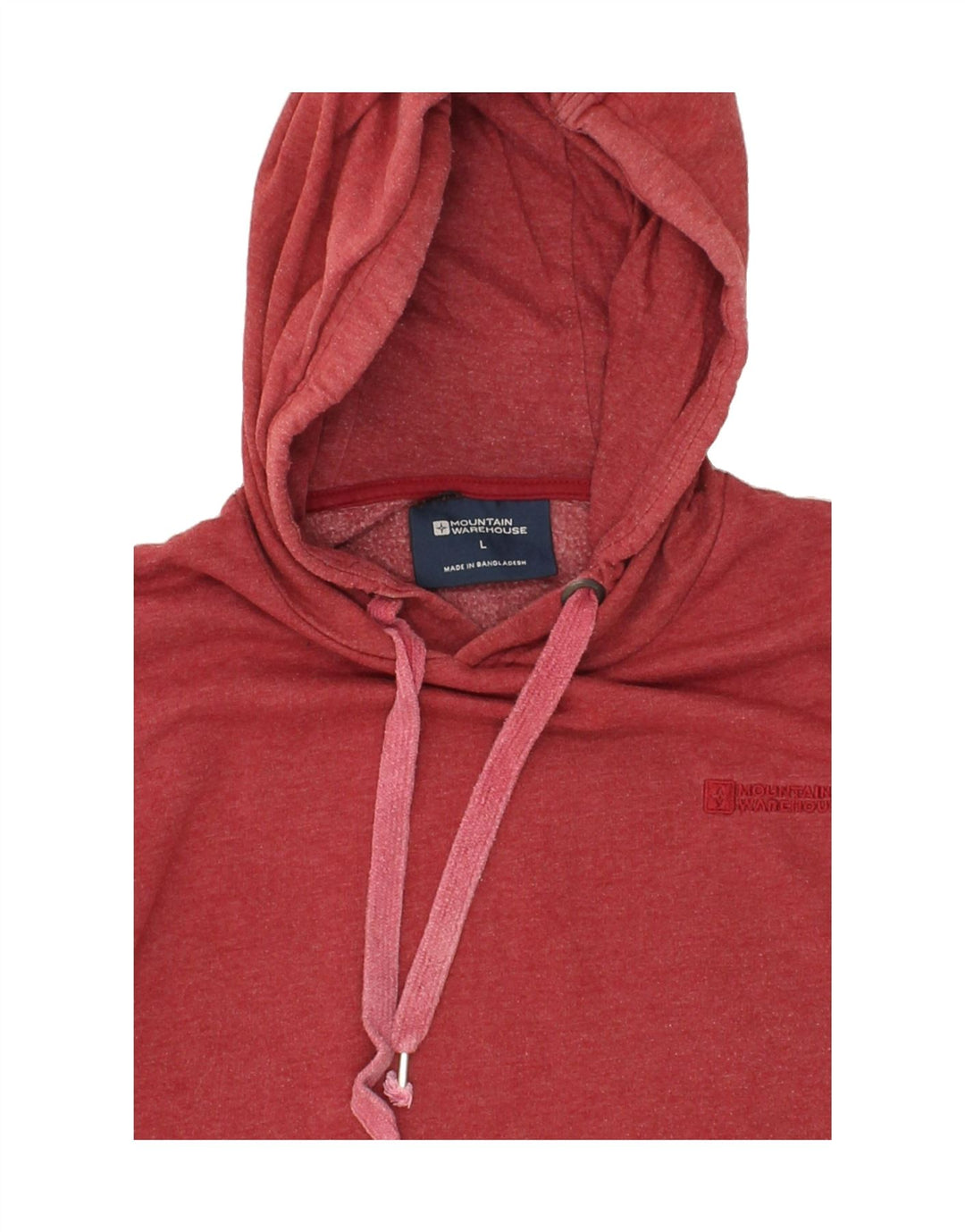 MOUNTAIN WAREHOUSE Mens Hoodie Jumper Large Red Cotton Vintage Mountain Warehouse and Second-Hand Mountain Warehouse from Messina Hembry 