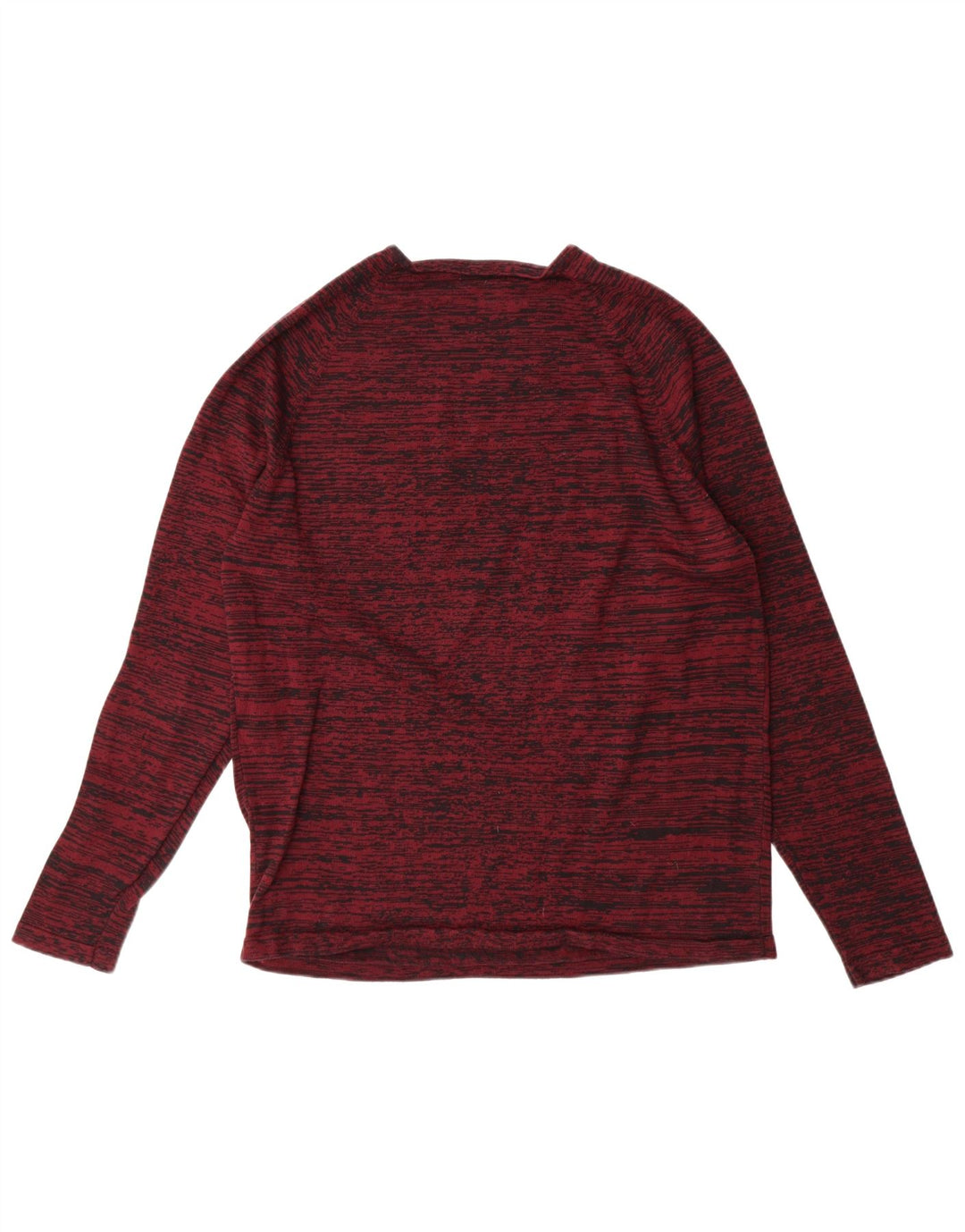 JACK & JONES Mens Crew Neck Jumper Sweater XL Maroon Flecked