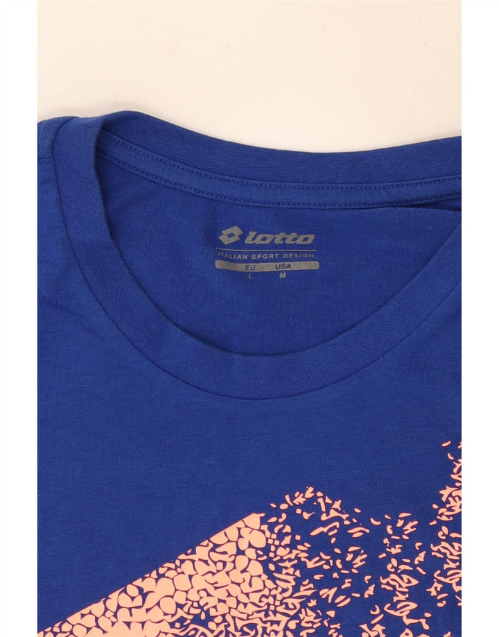 Męska koszulka graficzna Lotto Top Medium Blue