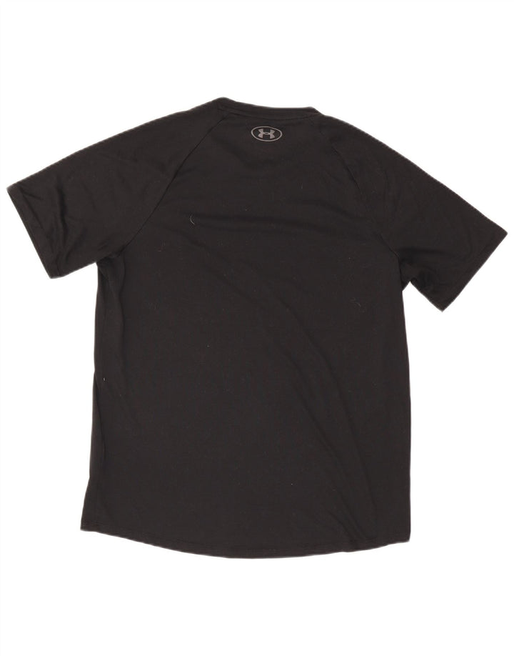 Under Armour Męski T-shirt Top, średni czarny poliester