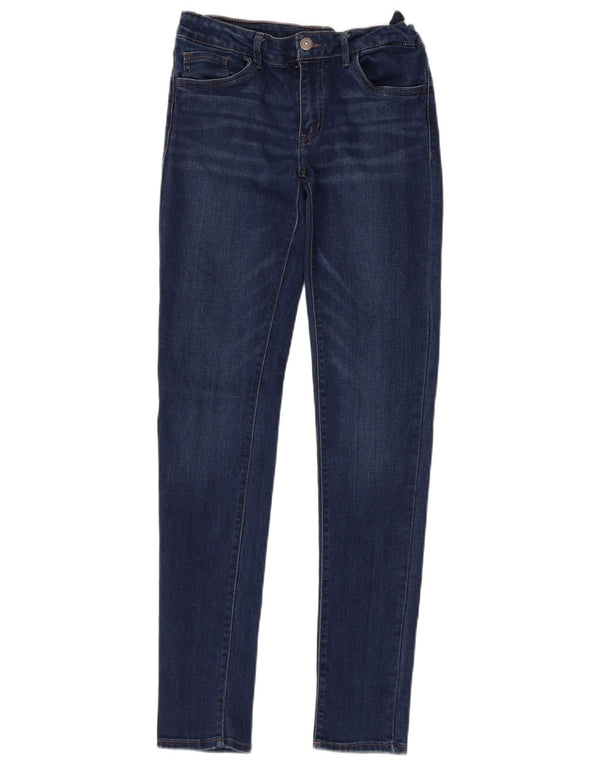 Dżinsy LEVI'S Dziewczęce 710 Super Skinny 13-14 lat W28 L29 Granatowa Bawełna