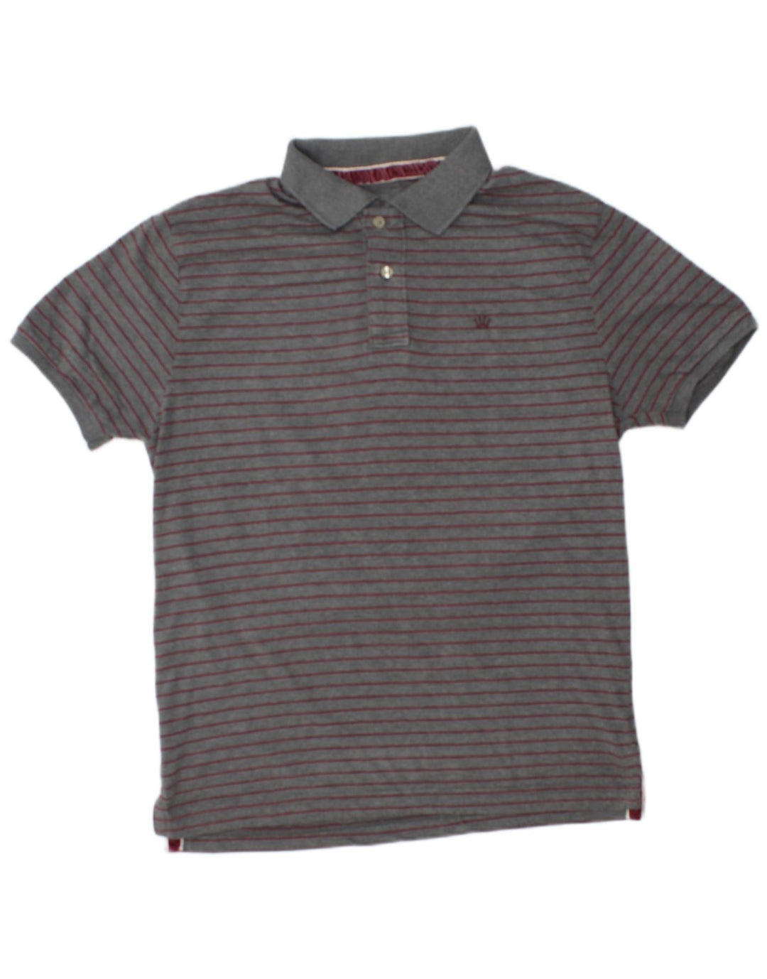 Męska koszulka polo Scout 2XL, szara, bawełniana w paski