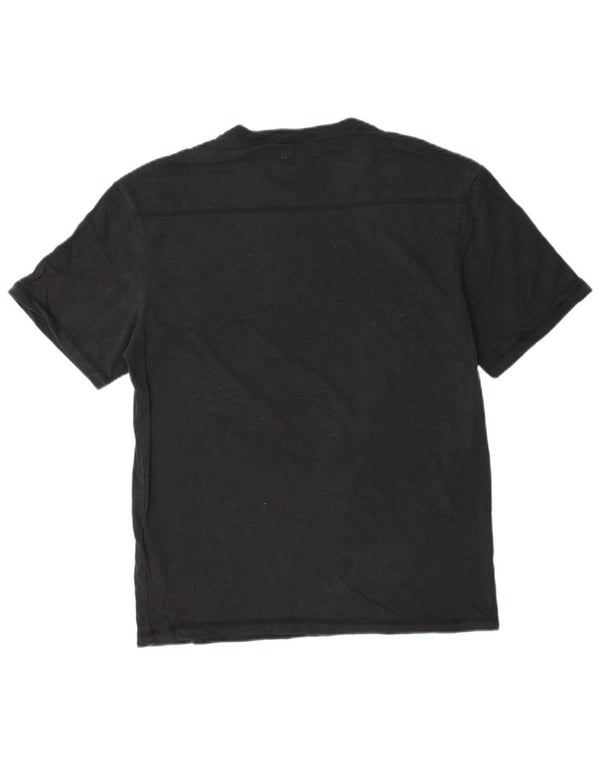 Jack & Jones Mens T-Shirt Top Small Black Cotton