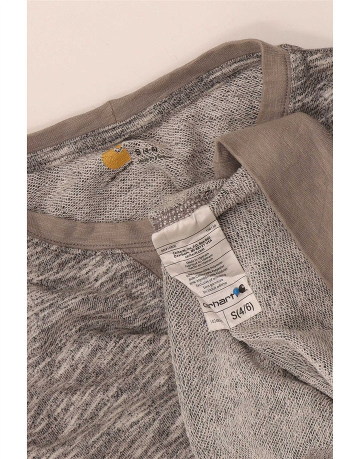 Damska bluza Carhartt US 4/6, mała, szara, nakrapiana bawełna