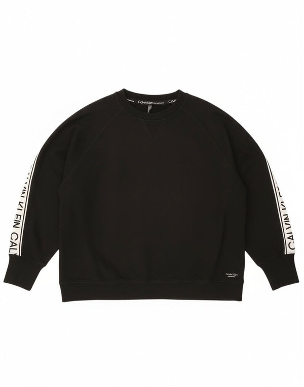 Damska bluza Calvin Klein Graphic Jumper UK 18 XL w kolorze czarnym