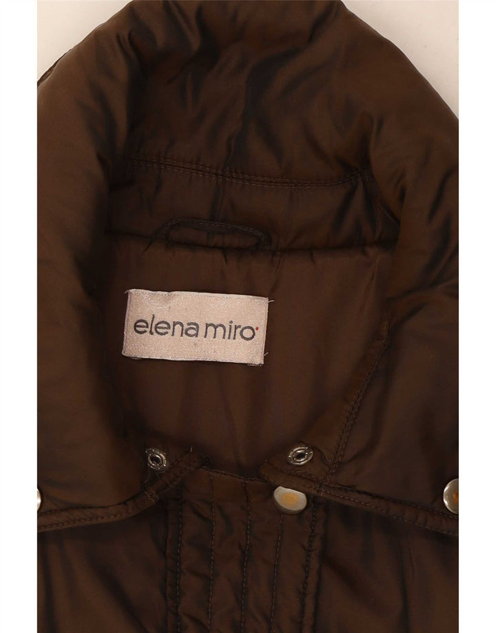 Damska ocieplana kurtka ELENA MIRO UK 18 XL, brązowa, poliester