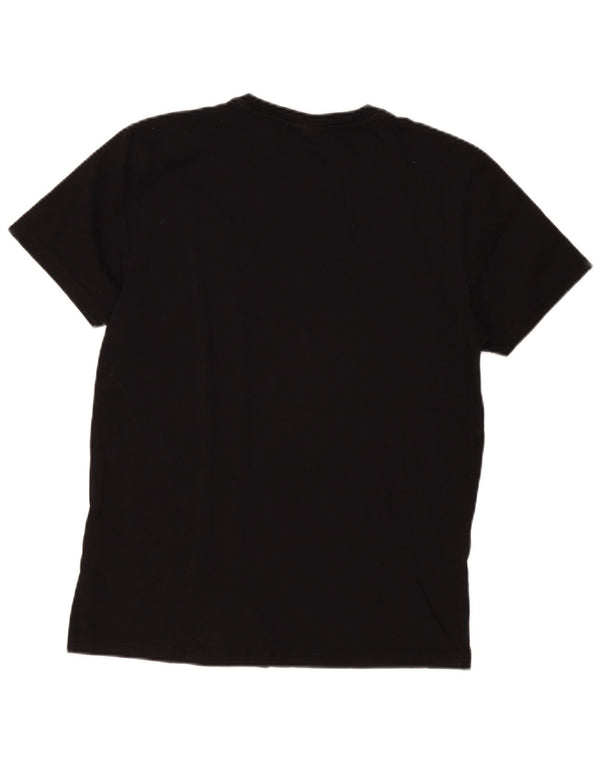 Napapijri Mens T-Shirt Top Medium Black Cotton