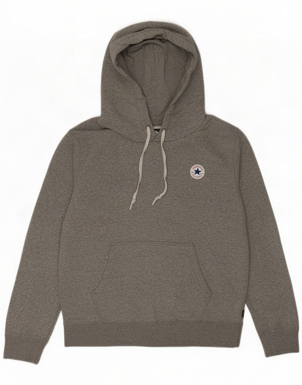 Converse Damski sweter z kapturem Chuck Taylor UK 20 2XL Szary, nakrapiany bawełniany