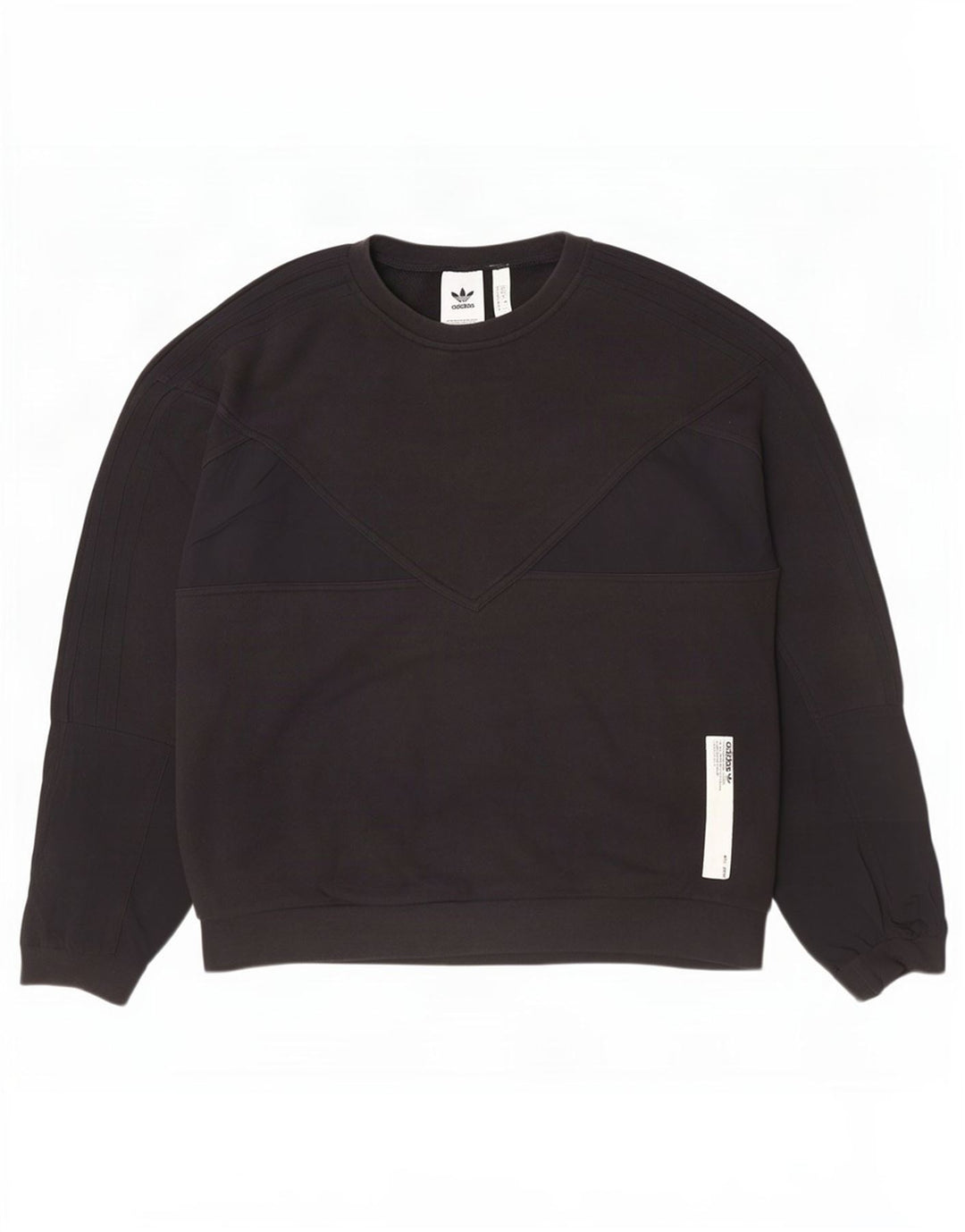 Adidas Męska Bluza Sweter Średni Czarny Bawełna