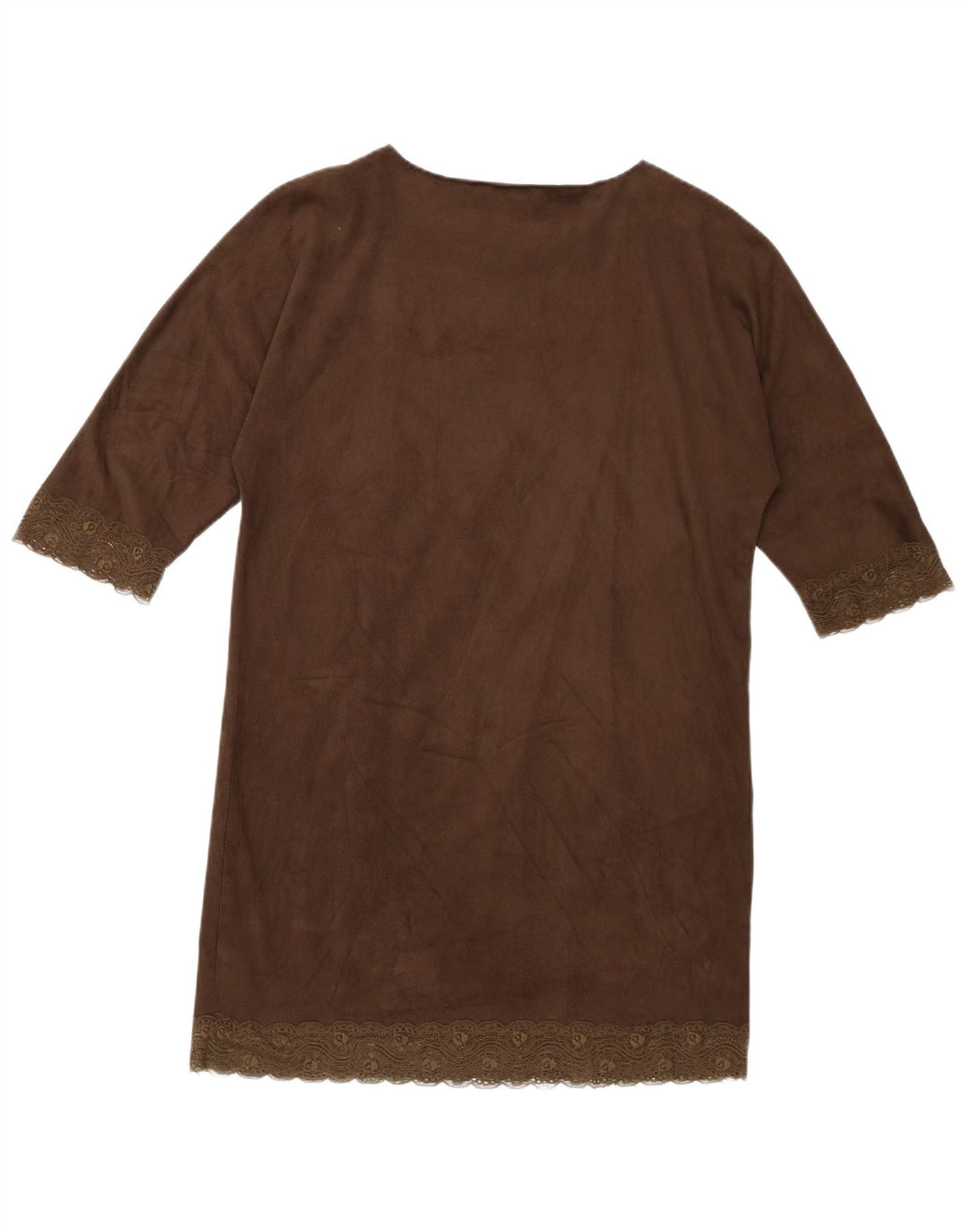 Damska sukienka oversize ZARA typu shift UK 10, mała brązowa