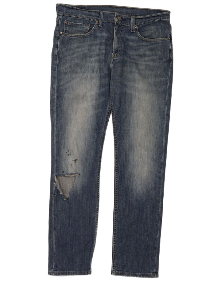 Levi's Męskie jeansy slim W34 L32 niebieskie