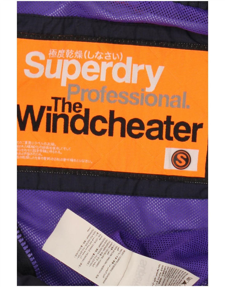 Damska kurtka wiatrówka Superdry The Windcheater UK 10, mała, granatowa