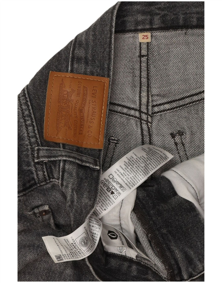 Damska spódnica dżinsowa LEVI'S W25 XS Szara bawełna