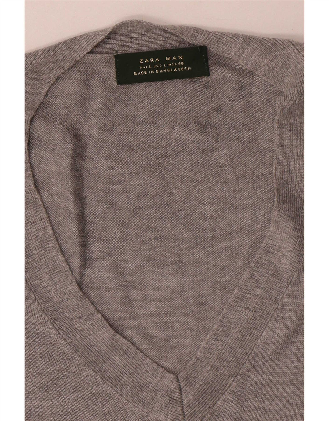 Męski T-shirt Zara, duży, szary, nakrapiany