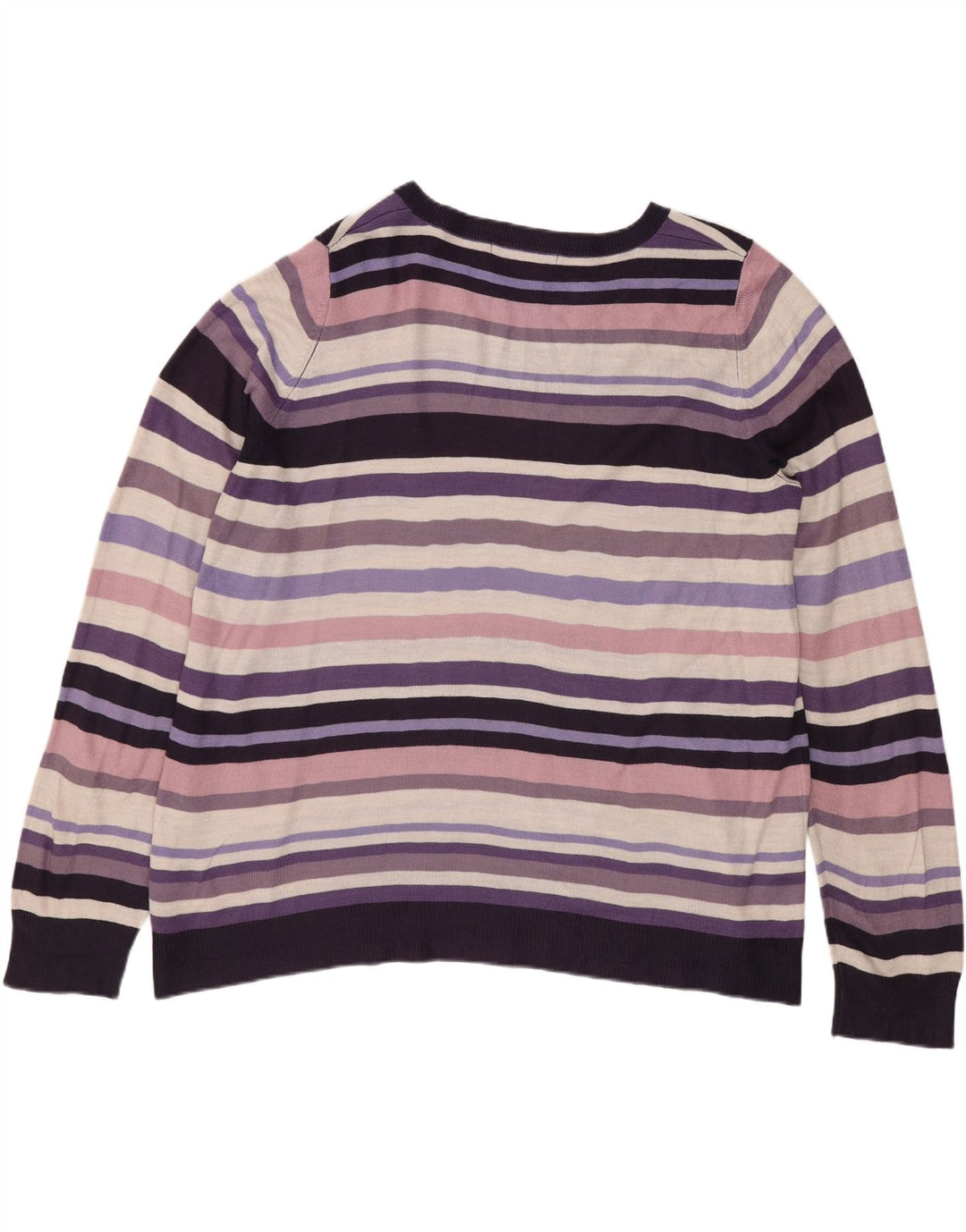 Marks & Spencer Damski sweter z dekoltem w łódkę, UK 16, duży, wielokolorowy
