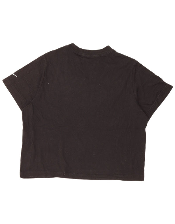 Dziewczęcy T-shirt z luźnym krojem i grafiką NIKE, 13-14 lat XL, czarny