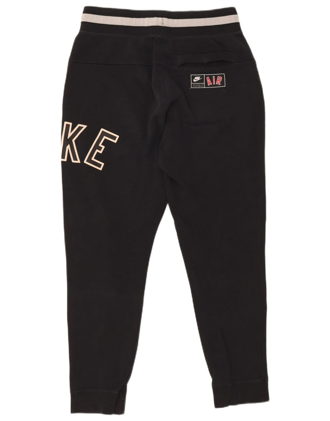 Męskie spodnie dresowe Nike Graphic Joggers, średnia czarna bawełna