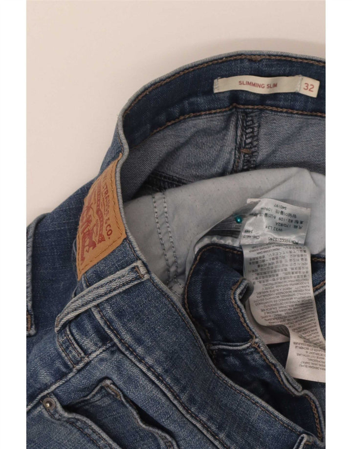 Damskie jeansy wyszczuplające Levi's W32 L34 Niebieskie bawełniane